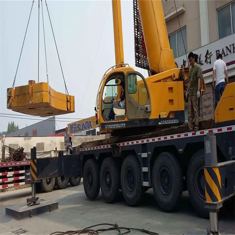 镇宁当地吊车出租|机器吊装|75吨|工厂搬迁服务